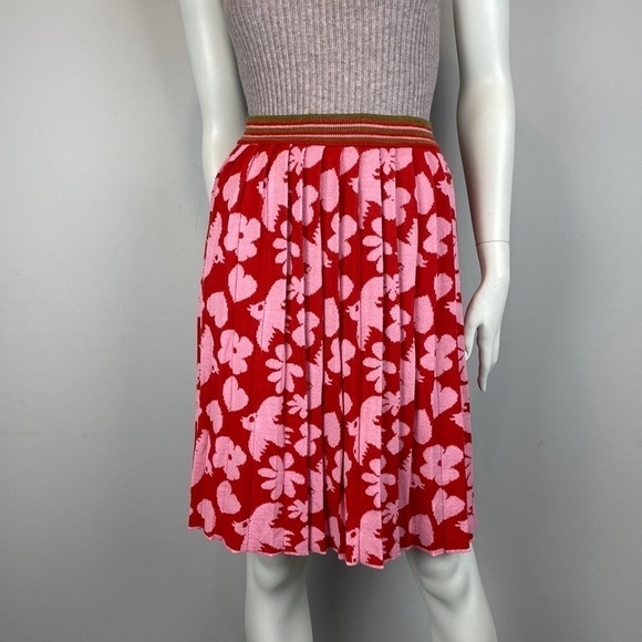 Oilily • pleated print block merino wool skirt - Picture 3 of 12